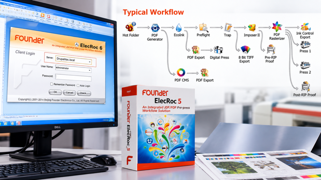 Software workflow para equipamentos CTP CRON